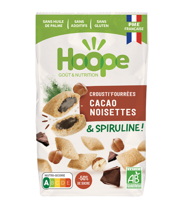 Croustifourrées Cacao Noisettes HOOPE Du petit déj au goûter