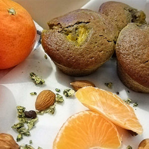MUFFINS-MANDARINES-PATE-A-TARTINER-COULANT-SPIRULINE