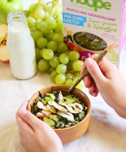 bol muesli raisin lait muesli sans sucres ajoutés