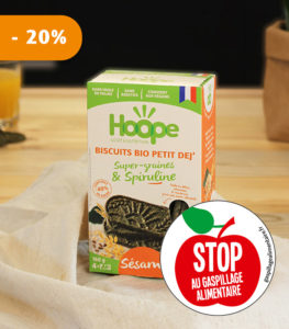ANTI GASPILLAGE ÉCOLOGIE BISCUIT SPIRULINE SÉSAME