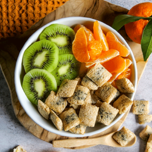 BOL CÉRÉALES FOURRÉES NUTRISCORE A CLÉMENTINE KIWI