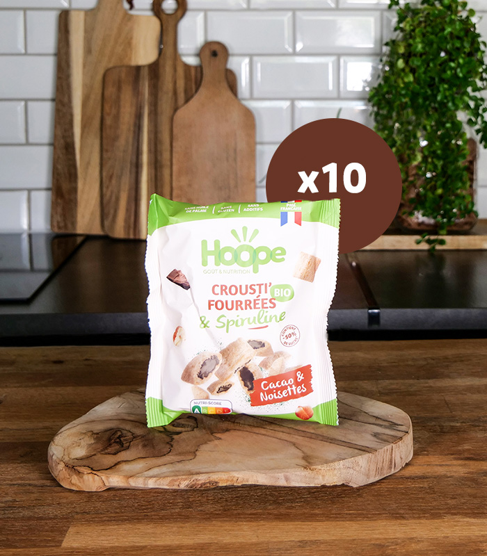 SNACK SAIN CÉRÉALES FOURRÉES CACAO NOISETTES