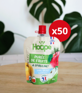 gourde pommes fraises spiruline hoope
