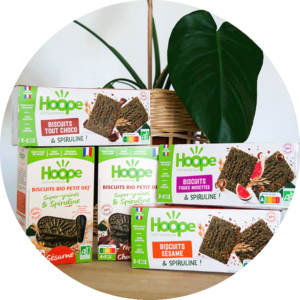 photo ronde de 5 paquet de biscuits