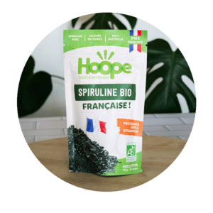photo d'un paquet de spiruline en paillettes