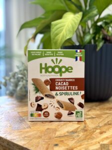 Photo d'un paquet de crousti barres cacao noisette